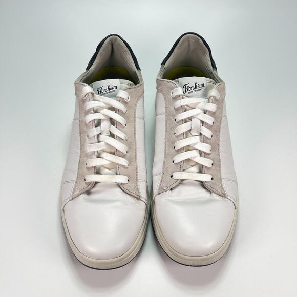 Florsheim Heist Lace To Toe Sneaker White Leather Comfort Shoes Men\'s Size 11.5 main image 5
